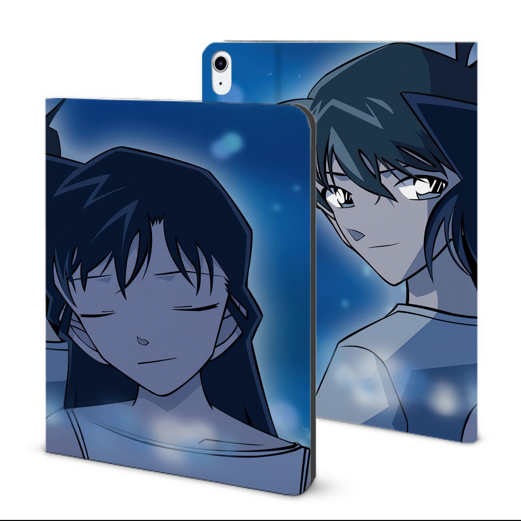 （画像用） 名探偵コナン Detective Conan IPad ケース ブック型 PUレザー TPU 耐衝撃 軽量 薄型 ペン収納なし 全面保護 IPad 各モデル対応